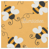 Schattigee bee / hommel patroon stof. stof (Close Up)