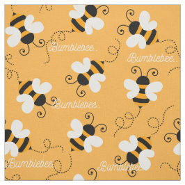 Schattigee bee / hommel patroon stof. stof