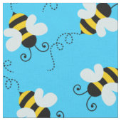 Schattigee bee / hommel patroon stof. stof (Close Up)