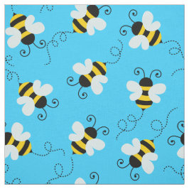 Schattigee bee / hommel patroon stof. stof