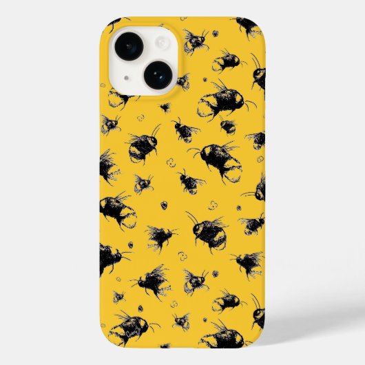 Schattigee Bee iPhone 14 Hoesje | Verjaardagscadea (Achterkant)