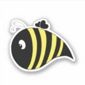 Schattigee Bee Laptop Sticker (Voorkant)
