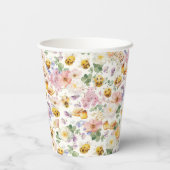 Schattigee Bee Paper Cups Papieren Bekers (Achterkant)