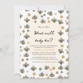 Schattigee Bee & Wildflower Geslacht onthullen Kaart (Voorkant)