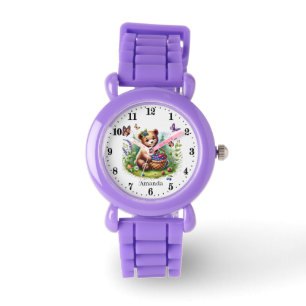 Schattigee beer liefhebbers aanpasbare meisjes horloge