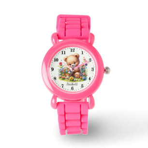 Schattigee beer liefhebbers meisjes naam toevoegen horloge