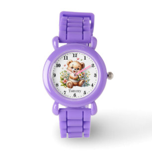 Schattigee beer liefhebbers meisjes naam toevoegen horloge