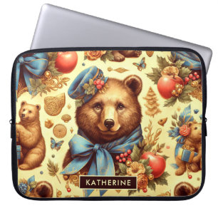 Schattigee Beer Waterverf Laptop Sleeve
