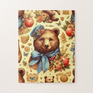 Schattigee Beer Waterverf Legpuzzel