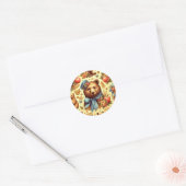 Schattigee Beer Waterverf Ronde Sticker (Envelop)