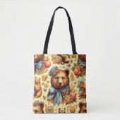 Schattigee  Beer Waterverf Tote Bag (Voorkant)