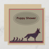 Schattigee Belgische herdershonden Kaart (Voorkant / Achterkant)