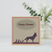 Schattigee Belgische herdershonden Kaart (Staand voorkant)