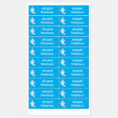 Schattigee Beluga Whale Bubbels cartoon gepersonal Labels (Vel)