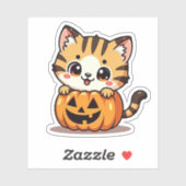 Schattigee Bengaalse Kitten Sticker - Spooky Paste (Vel)