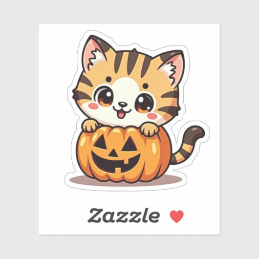 Schattigee Bengaalse Kitten Sticker - Spooky Paste (Vel)