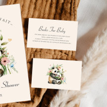 Schattigee beren Baby shower Boek Verzoek Blush Pi