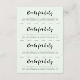 Schattigee beren Baby shower Boeken voor baby aanv Informatiekaartje