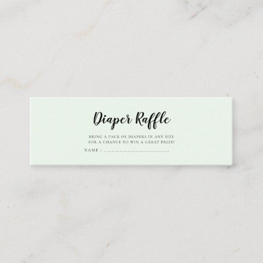 Schattigee beren Baby shower luier loterij ticket (Voorkant)