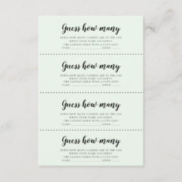 Schattigee beren Baby shower Raad hoeveel spelkaar Informatiekaartje