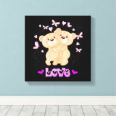 Schattigee Beren Canvas Print (Insitu (Houten vloer))