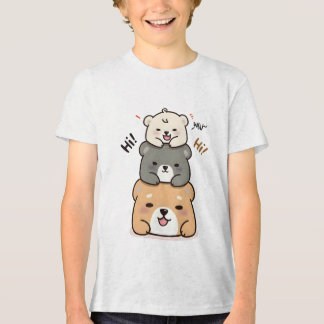 Schattigee beren, Cartoon Tri-Blend Shirt