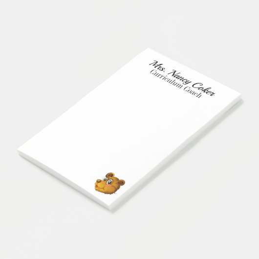 Schattigee Beren Cub gepersonaliseerde notitieblok Post-it® Notes (Schuin)