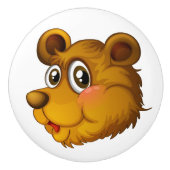 Schattigee Beren Cub Knobs Keramische Knop (Voorkant)