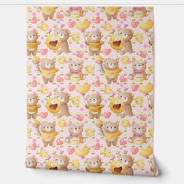 Schattigee beren en honing behang