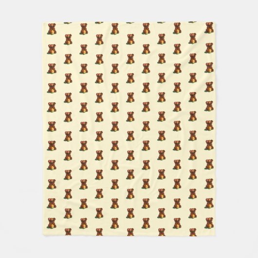 Schattigee Beren fleece deken (Voorkant)