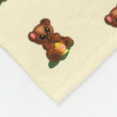 Schattigee Beren fleece deken (Hoek)