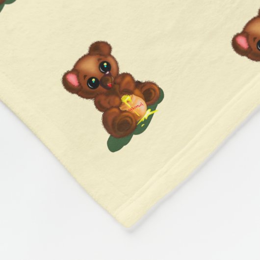 Schattigee Beren fleece deken (Hoek)
