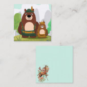Schattigee Beren in Lederhosen Notitiekaartje (Voorkant / Achterkant)