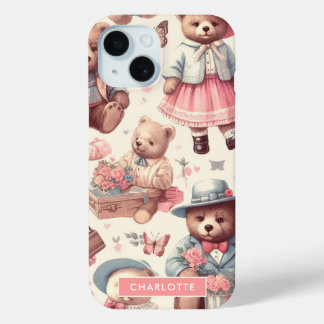 Schattigee Beren Naadloos iPhone 15 Case