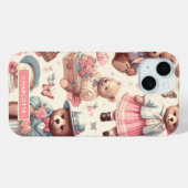 Schattigee Beren Naadloos Case-Mate iPhone Case (Achterkant (horizontaal))