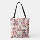Schattigee  Beren Naadloos Tote Bag (Achterkant)