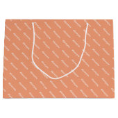 Schattigee Bericht Blush White Trendy Pattern Groot Cadeauzakje (Voorkant)