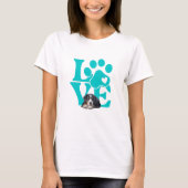 Schattigee Berner Mountain Dog Art voor Berner lie T-shirt (Voorkant)