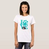 Schattigee Berner Mountain Dog Art voor Berner lie T-shirt (Voorkant volledig)