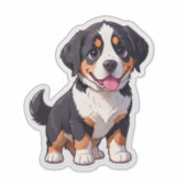 Schattigee Berner Mountain Puppy Dog Sticker (Voorkant)