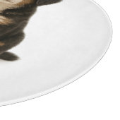 Schattigee Berner Mountain Puppy Glass snijplank (Hoek)