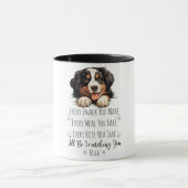 Schattigee Berner Sennenhond Funny Custom Mok (Midden)