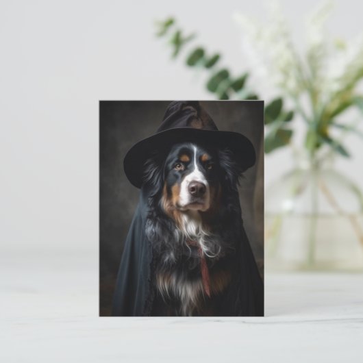 Schattigee Berner Sennenhond Heks Briefkaart (Staand voorkant)