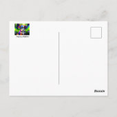 Schattigee bernese berghond puppy in de wei briefkaart (Achterkant)