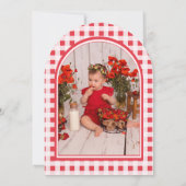 Schattigee Berry eerste gepersonaliseerde meisjes  Kaart (Achterkant)