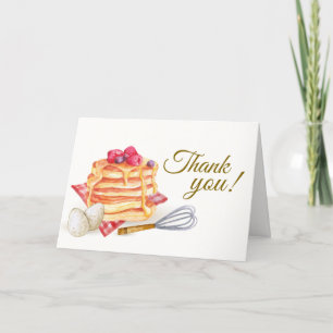 Schattigee Berry Pancake Egg Whisk Brunch Baby sho Bedankkaart