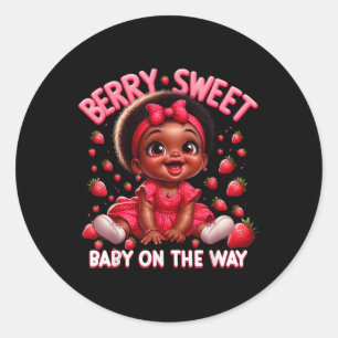 Schattigee Berry Sweet Baby op weg naar Schattigee Ronde Sticker