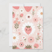 Schattigee Berry Sweet Pink Coquette Baby shower Kaart (Achterkant)