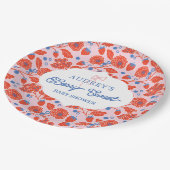 Schattigee Berry Sweet Strawberry Blueberry Baby s Papieren Bordje (Gekanteld)