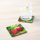 Schattigee bessen foto Frambozen bramen fruit Drankjes Onderzetter (Rechterzijde)